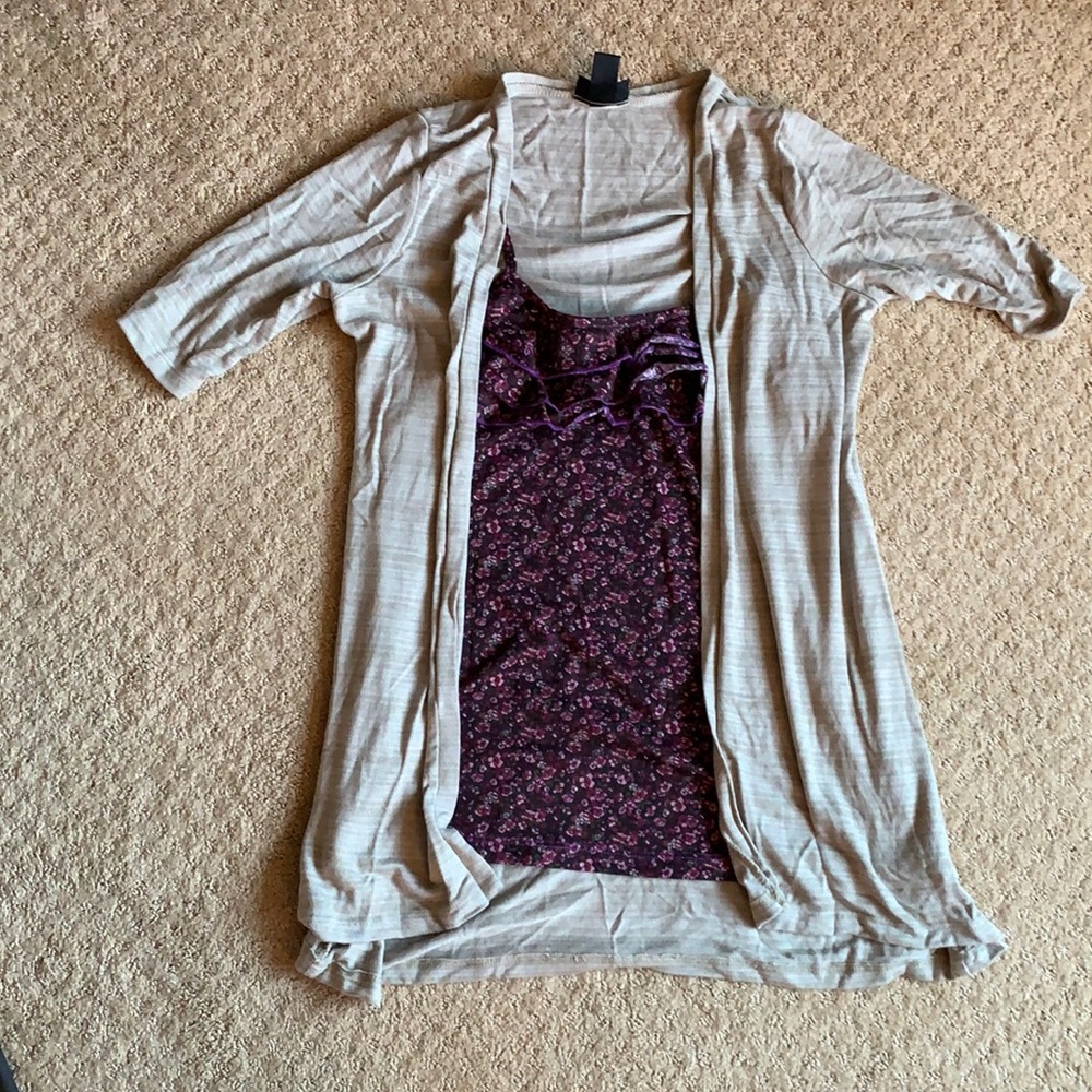 Tank/cardigan combo by Self Esteem